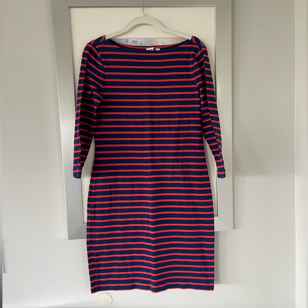 GAP Modern Boatneck striped dress size Small